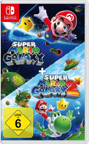 Super Mario Galaxy + Super Mario Galaxy 2 (Nintendo Switch) - NEU - PC- & Videospiele, Erleben Sie die Abenteuer in zwei der besten Mario-Spiele auf der Nintendo Switch, ideal für Fans und Neueinsteiger!