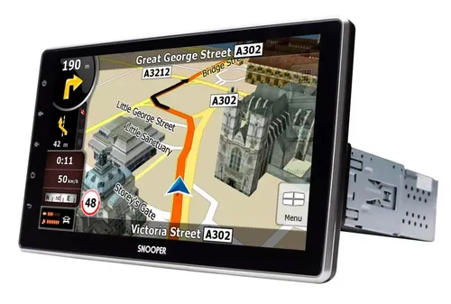 Snooper SMH-550DAB Multimedia-Empfänger - Digital Media-Receiver mit 10,1 Zoll schwebendem Bildschirm und erweiterter Smartphone-Steuerung für ein optimales Multimedia-Erlebnis unterwegs.