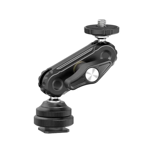 Ulanzi R098 Magic Arm mit Cold Shoe Männlich Gewinde (2954) - Flexibler Magic Arm für Kamerastabilisatoren, ideal zur sicheren Befestigung von Zubehör und vielseitig einsetzbar für kreative Aufnahmen.