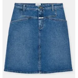 CLOSED Lederrock Jeansrock Stover X - Regular Fit blau 27