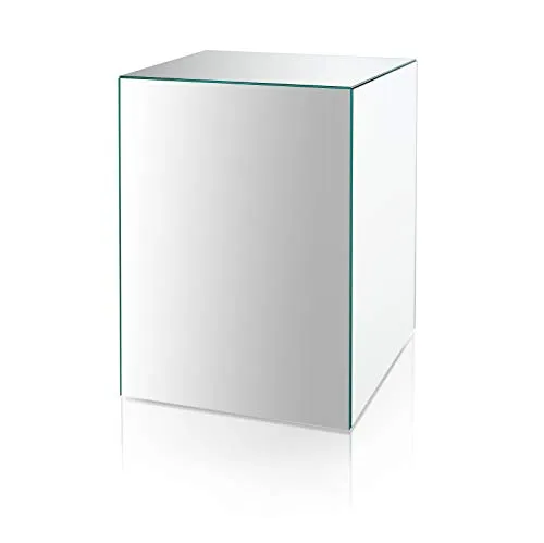 freeroom24 Blumensäule Till – Moderne Dekosäule aus Kristallspiegel - Elegante Blumensäule aus echtem Kristallspiegel, 30 x 30 x 50 cm, ideal für stilvolle Dekoration. Made in Germany.