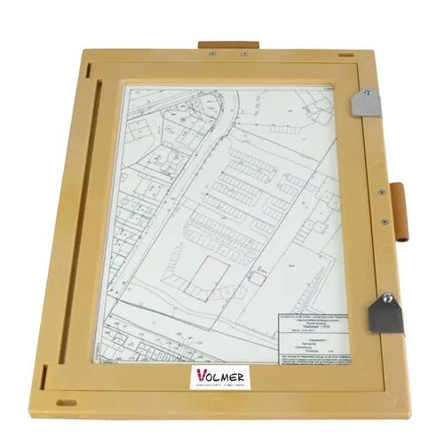 Feldbuchrahmen DIN A4 - Kunststoff Holzoptik, sehr robust