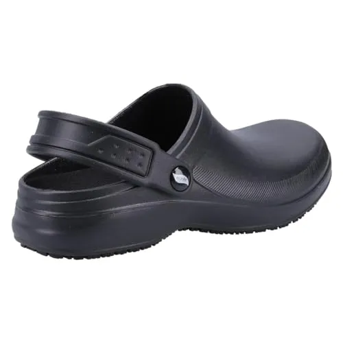 Skechers Damen Arch Fit Riverbound Pasay Sr Clog - Schwarz - Leichter Clog aus flexiblem EVA für den täglichen Einsatz, mit rutschfester Außensohle und konturiertem Fußbett für optimalen Tragekomfort.