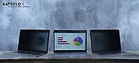 KAPSOLO 4-wege Blickschutzfilter selbstklebend für MacBook Pro 16 Model (2021) / M3 (2023) edge to edge