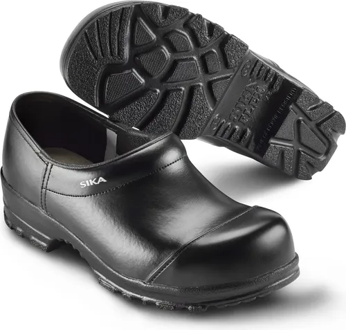 Flex LBS - S2 Clogs - Schwarz - Gr. 37 - Herren Medizin, Pflege & Gastronomie Clogs mit Zehenschutzkappe, ideal für Leichtindustrie und Lebensmittelindustrie, bieten hohen Komfort und Stoßabsorbierung.