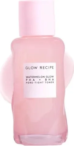 Glow Recipe Watermelon Glow Gesichtswasser - sanftes Peeling für strahlende Haut - Gesichtsreiniger mit mildem PHA und BHA, spendet Feuchtigkeit und befreit verstopfte Poren für eine glattere, strahlende Haut.