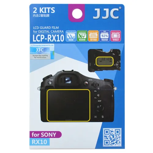 JJC LCPRX10 LCD Guard Film Kamera Display Displayschutzfolie für SONY RX10 M2 II