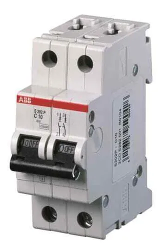 Abb S202P-B10 S202P-B10 Sicherungsautomat B-Char., 25 kA, 10 A, 2P