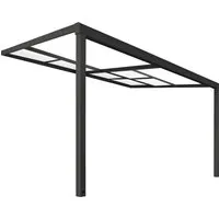 Terrassenüberdachung Solis Deluxe - Außenanbau, standfest mit transparentem Schiebedach, UV-Schutz und flexibler Öffnung für optimalen Wetterschutz und Komfort.