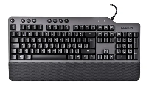 Lenovo Legion K500 Tastatur - Schwarz Grau Bunt QWERTZ - Tastatur mit RGB-Hintergrundbeleuchtung, ideal für Gamer und optimale Ergonomie für stundenlangen Spielspaß