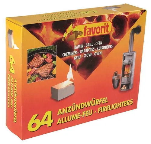 favorit Grillanzünder Favorit Anzündwürfel - 64 Stück, sicher und effizient für ein schnelles Grillvergnügen
