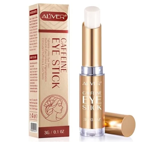 P-Beauty Koffein Augencremestift mit Kollagen & Hyaluronsäure | Anti-Aging | beruhigend, feuchtigkeitsspend | entfernt Augenringe & Schwellungen | reduziert fältchen, aufhellend | (1x)
