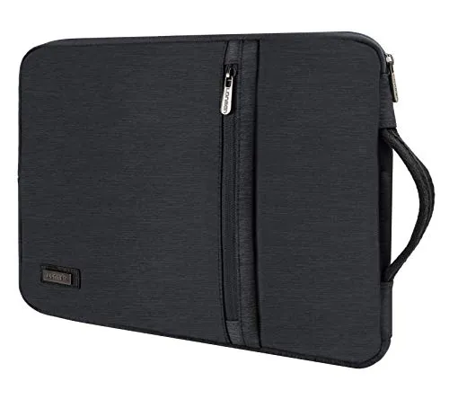 LONMEN 15.6 Zoll Wasserdicht Laptop Sleeve Hülle Tasche Laptophülle Notebook mit Griff für 15.6" HP 15/15.6" ThinkPad E575 / 15.6" Lenovo IdeaPad S510 / Acer Swift 3, Dunkelgrau