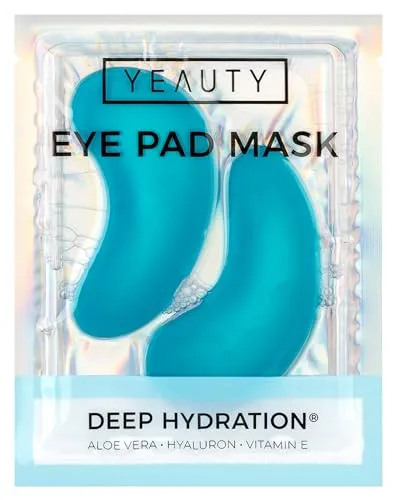 Yeauty Deep Hydration Eye Pad Mask 2er - Hautpflege: Feuchtigkeitsspendende Augenmaske mit Aloe Vera, Hyaluron und Vitamin E für intensive Hydration und beruhigende Pflege in nur wenigen Minuten.