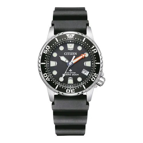 Citizen Watch EO2020-08E, Schwarz - Sportliche Taucheruhr - Armbanduhren für Damen mit Eco-Drive Technologie, kein Batteriewechsel nötig und ideal für aktive Frauen.