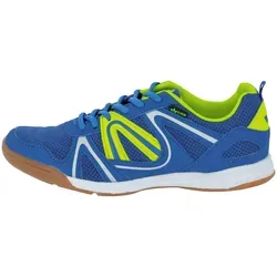 Lico Herren Fit Indoor Hallenturnschuh Blau Lemon - 43 EU - Fußballschuhe für Indoor, ideal für Hallensport. Mit flacher Absatzform und bequemer Passform für optimale Bewegungsfreiheit und Spielkomfort.