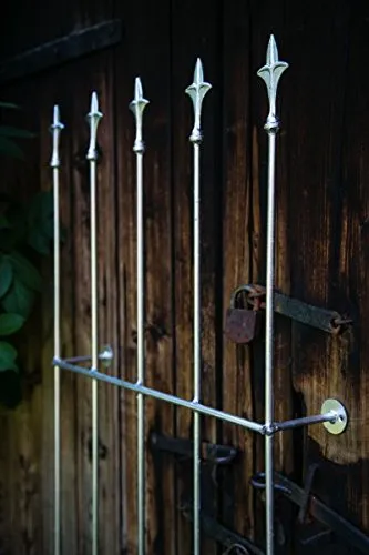 KUHEIGA Rankgitter Metall, Höhe: ca. 170 cm, Rankhilfe, Rankgerüst Zink