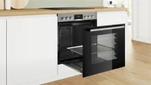 HND411LS67 Herdset mit 5 Heizarten - Sets: Praktisches Herdset mit 5 Heizarten und versenkbaren Knebeln, ideal für moderne Küchen und vielseitiges Kochen.