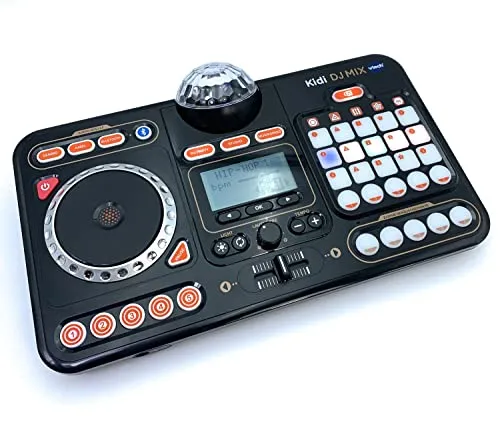 VTech Kidi DJ Mix - 10-in-1 DJ-Mischpult für Kinder, kreative Musikbearbeitung mit Jog-Wheel und 2000+ Effekten