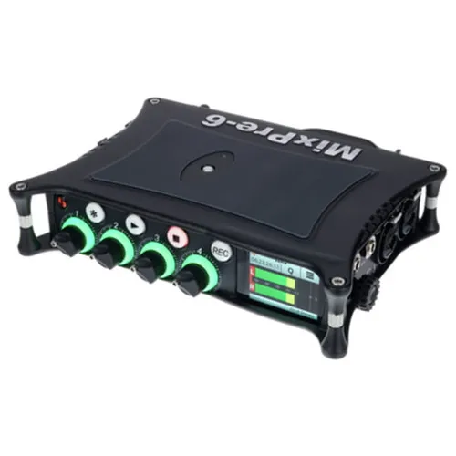 Sound Devices MixPre-6 II - Portabler Audio Recorder - Mischpulte; 8 Spuren mit 32Bit-Float/192 kHz Aufnahmen, ideal für professionelle Audioaufnahmen unterwegs, inklusive Timecodegenerator und USB Audio Interface.