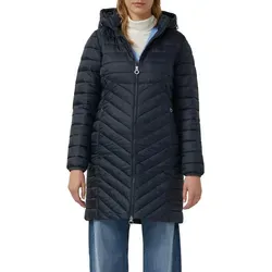 S.OLIVER Steppmantel für Damen, Slim Fit, Navy - Funktionsjacke mit abnehmbarer Kapuze und 2-Wege-Reißverschluss, ideal für kühle Tage und lässige Looks.