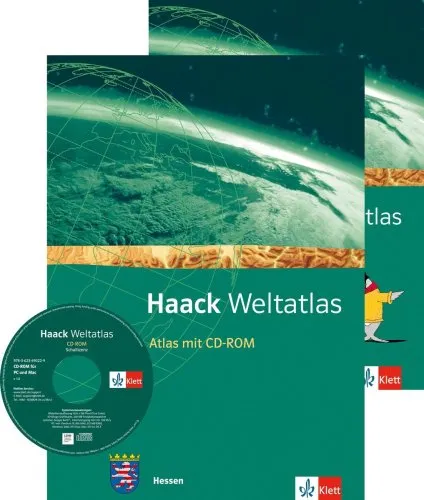 Haack Weltatlas Hessen Sekundarstufe I - Lehrreicher Atlas mit CD-ROM und Arbeitsheft, ideal für Schüler der Klassen 5-10 zur Förderung der Kartenlesefähigkeiten.