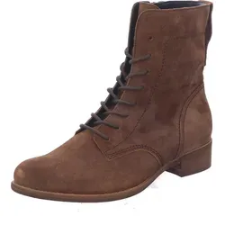 Schnürstiefelette GABOR für Damen, Gr. 38, braun (cognac) - Wanderschuhe aus Veloursleder mit herausnehmbarem Fußbett und Blockabsatz, ideal für Komfort und Stil in der Herbstsaison.