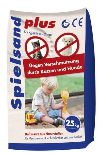 Hamann Mercatus Spielsand Plus 25 kg Sack - Hochwertiger Spielsand für kreative Spielstunden, ideal für drinnen und draußen, mit geprüfter Qualität und feiner Körnung.