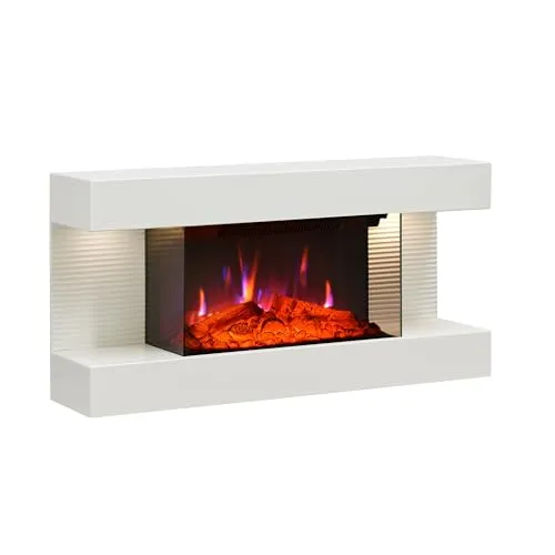 BALDERIA Elektrokamin Ida | 3D-Flammeneffekt & Heizleistung 1800W - Elektrische Kamine mit realistischer 3D-Flamme und Heizleistung, ideal für gemütliche Abende. Sicher und nachhaltig, perfekt für jedes Zuhause.