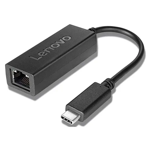Lenovo USB-C auf LAN Adapter - Multimedia Netzwerkadapter für schnelle Gigabit Ethernet-Verbindungen, ideal für Home Office und professionelle Anwendungen.