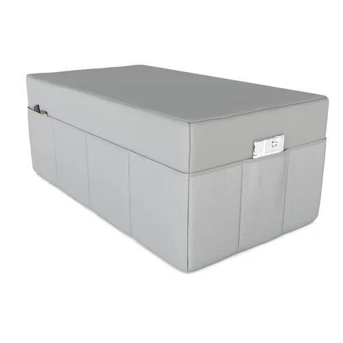 POKAR Husse für Klappmatratze 3-teilige Faltmatratze Gästematratze Feldbett Klappbett, Größe:Husse 120 x 195, Farbe:Grau - Wasserdicht