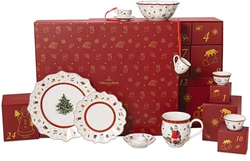 VILLEROY & BOCH Christmas Toys Memory Adventskalender 2025 - 9599 - - Adventskalender aus hochwertigem Porzellan, perfekt für die festliche Weihnachtszeit und ideal zum Sammeln und Verschenken.