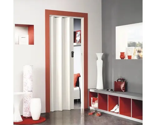 Grosfillex Falttür Spacy in Weiß-Hochglanz 84 x 205 cm - Vielseitige Falttür für moderne Räume, witterungsbeständig und platzsparend, ideal für kreative Raumgestaltungen.