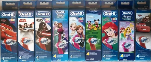 Oral B Aufsteckbürsten Stage Cars, Star Wars, Princess, Frozen, Mickey, Spider 4