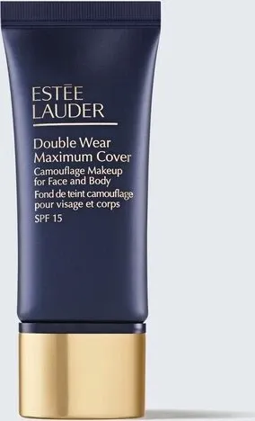 Estée Lauder Double Wear Maximum Cover Make Up Foundation SPF 15 30 ml - 03 Vanilla - Make-up für alle Hauttypen mit SPF 15, bietet maximale Abdeckung und langanhaltenden, matten Teint. Ideal zur Verdeckung von Unreinheiten und für einen gleichmäßigen Hautton.