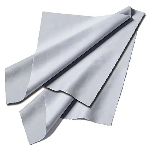 FEFI - 2er-Pack - Großes XXL Profi Brillenputztuch 35x35cm - Mikrofaser in hochwertiger Optikerqualität - waschbar - Auch für alle Displays - Ohne Werbeaufdruck