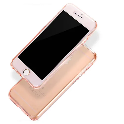 Apple iPhone 6 / 6s Full Body 360 Silikon Schutzhülle Handyhülle Case Hülle Pink