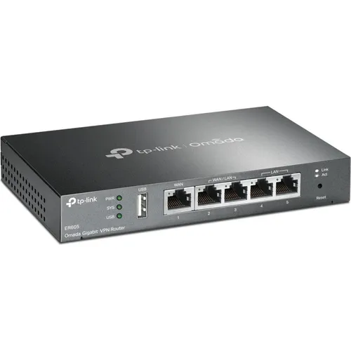 TP-Link VPN-Router Omada Gigabit VPN Business Router ER605 - Leistungsstarker VPN-Router für sicheres Networking in Unternehmen, mit Gigabit-Geschwindigkeit und einfacher Verwaltung für optimale Leistung.