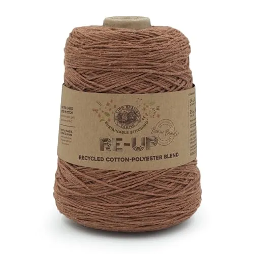 Lion Brand Yarn Re-Up Bonus Bundle Garn, Rost