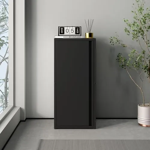 Metallschrank Burlöv Aktenschrank - 88 x 40 x 35 cm, höhenverstellbare Ablagen - Büroschrank mit zeitlosem Industriedesign, ideal für eine organisierte Arbeitsumgebung und anpassbare Ablageflächen für Dokumente und Materialien.
