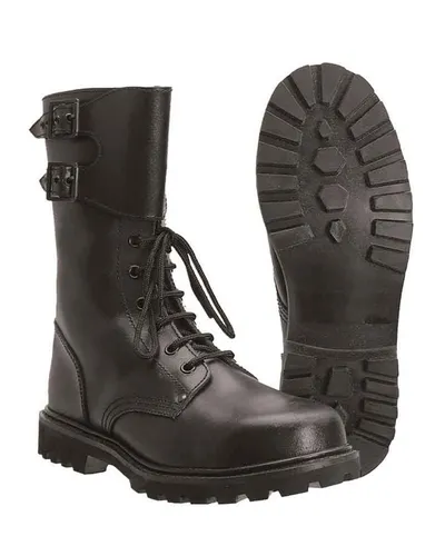 Franz.Kampfstiefel Act.Leather mit Schnürung - Robuste Stiefel für Camping und Outdoor-Aktivitäten, ideal für militärische Einsätze und anspruchsvolle Abenteuer, Größe 40.
