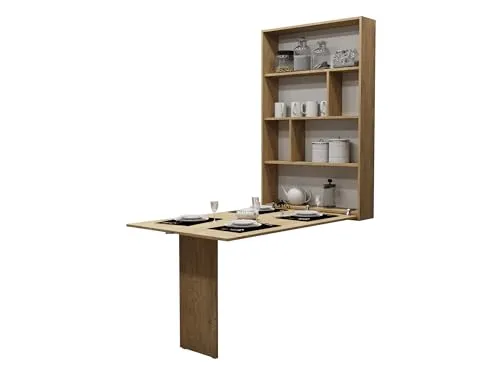 MIRJAN24 Wandtisch Abi - Stilvoller Klapptisch für Esszimmer in Eiche Cremona - Moderner Klapptisch mit robustem Laminat, ideal für kleine Räume. Mit kompakten Maßen von 130x80 cm bietet er Flexibilität und Stil in jedem Essbereich.