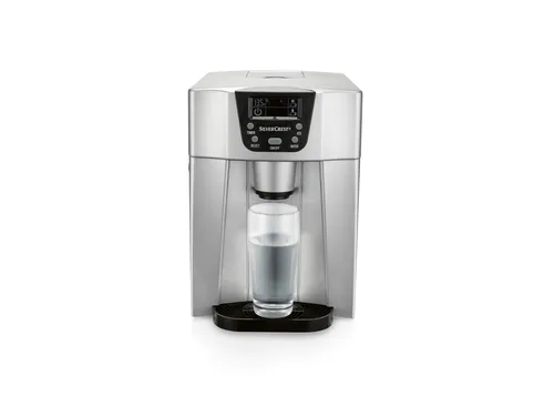 SILVERCREST KITCHEN TOOLS Eiswürfelmaschine mit Dispenser - Eismaschinen für schnelle Erfrischung: Fertige Eiswürfel in Minuten, 2 Größen wählbar, integrierter Wassertank – ideal für Partys und warme Tage!