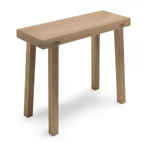 Side by Side Hockerbank Schemel Eiche (klein) - Elegante Hockerbank aus hochwertiger Eiche, handgefertigt mit Fokus auf Nachhaltigkeit. Ideal für jedes Zuhause und vielseitig einsetzbar. Unterstützt soziale Projekte durch Zusammenarbeit mit Caritas Werkstätten.