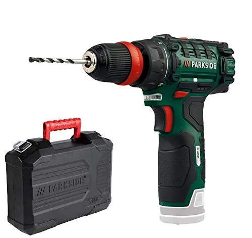 Parkside Akku-Bohrschrauber PBSA 12 X12V – Leistungsstark und flexibel - Akkuschrauber mit Spindelarretierung, LED und magnetischem Bithalter für flexibles Arbeiten. Ideal für Heimwerkerprojekte und kompatibel mit PARKSIDE X 12 V Team.