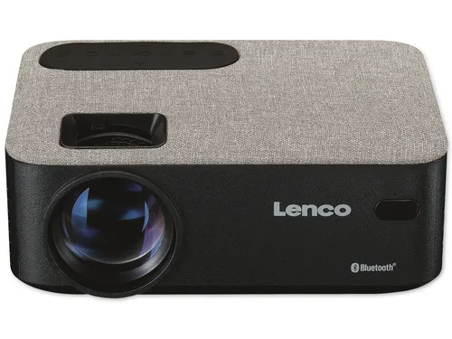 Lenco LPJ-700BKGY - LCD-Projektor mit Bluetooth, tragbar und ideal für Filme, Spiele und Präsentationen