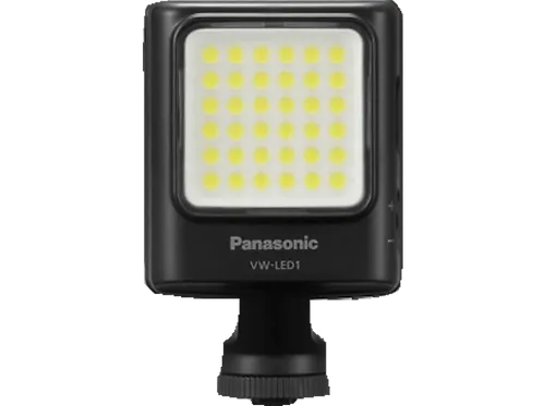Panasonic VW-LED1E-K LED Videoleuchte - für Camcorder und LUMIX Kamera, kompakt und flexibel für kreative Lichtgestaltung