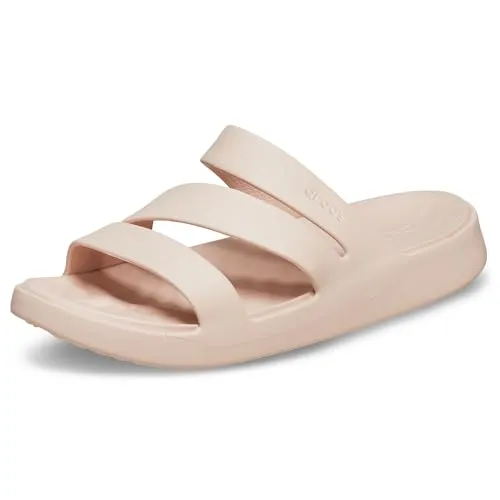 Crocs Sandale Getaway Strappy - Leichte und flexible Badeschuhe für Damen - Badeschuhe mit Free Feel Technology für nahtlosen Komfort und optimale Bewegungsfreiheit. Ideal für jeden Anlass, kaum spürbar und stylish!