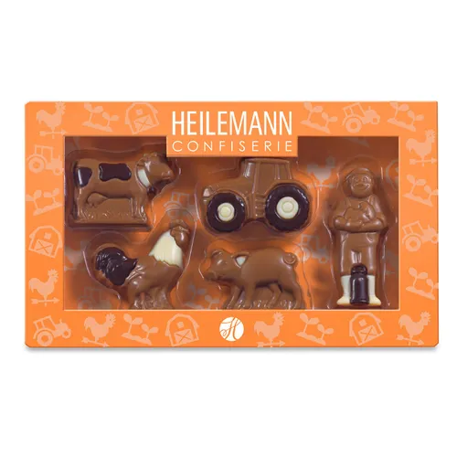 Heilemann Geschenkpackung Schoko-Figuren "Bauernhof", 100 g