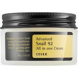 COSRX Advanced Snail 92 Gesichtscreme - Gesichtscreme mit 92% Schneckenschleim für intensive Feuchtigkeit, Regeneration und Anti-Aging. Ideal für alle Hauttypen und sorgt für strahlend gesunde Haut.